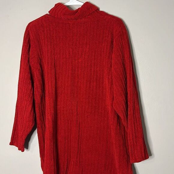 Express Tricot red chunky knit sweater size large - Picture 7 of 7